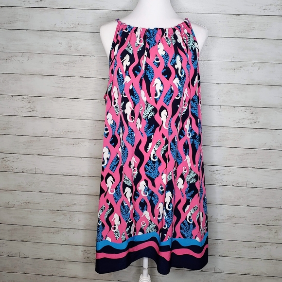 crown & ivy Dresses & Skirts - Crown & Ivy Sea Horse Dress Tie Back Neck